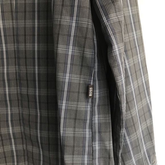 Hugo Boss Blue Plaid Shirt - Picture 5 of 5